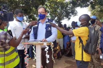 Lancement de la campagne de riposte contre la poliomyélite, à  Batangafo dans l' Ouham